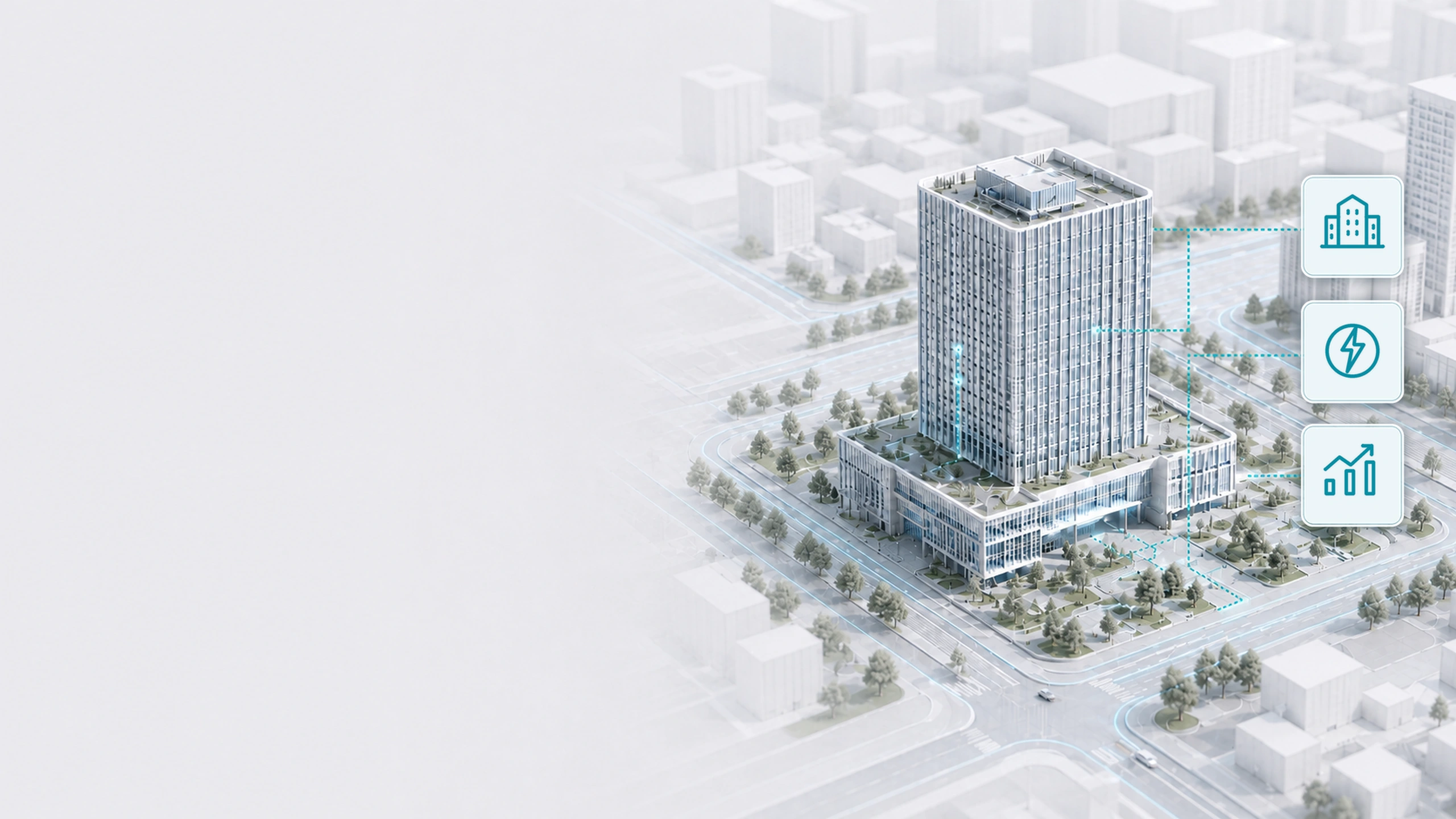 AI energy management for a headquarters building